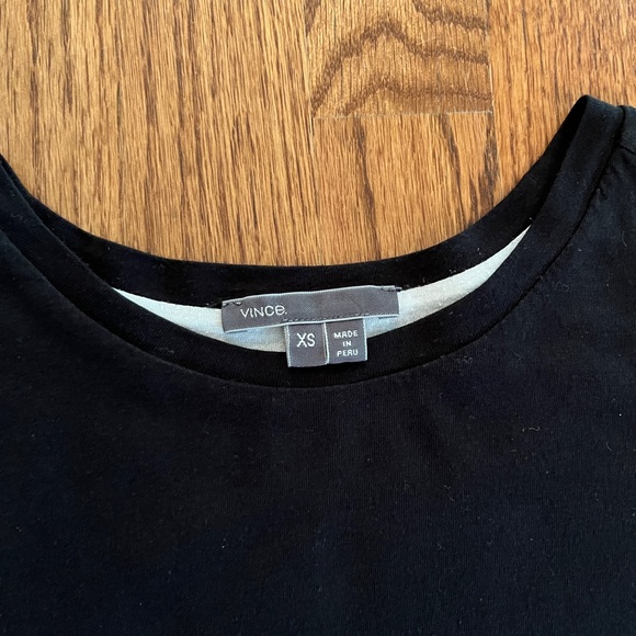 Vince Long Sleeve Black Tee - Picture 2 of 4